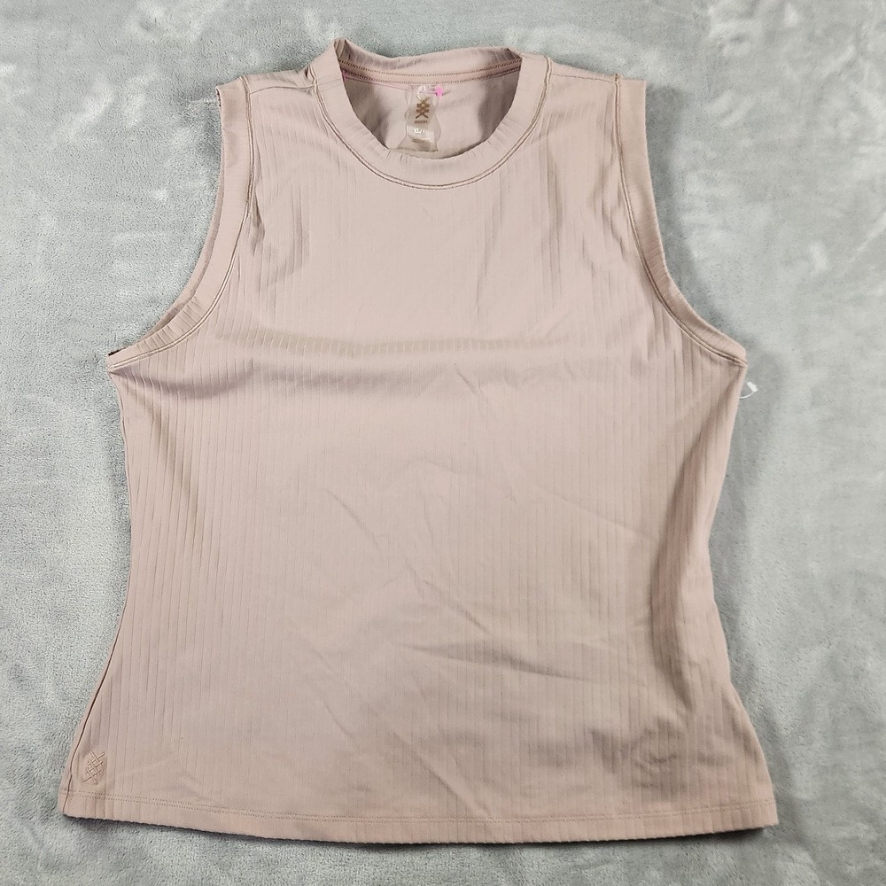 Rhône Modern Rib Tank XL Supportive Technical Luxe Rose Dust Athleisure Gym